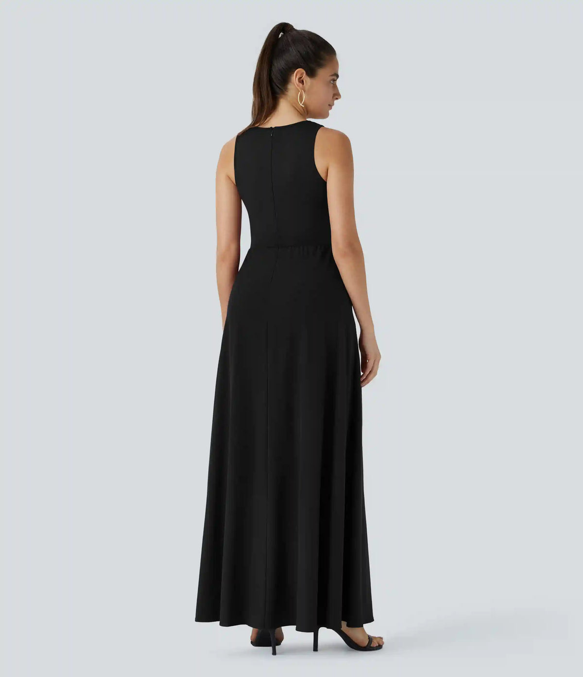 Breezeful™ Zipper Sleeveless Pocket Contrast Quick Dry Jumpsuit
