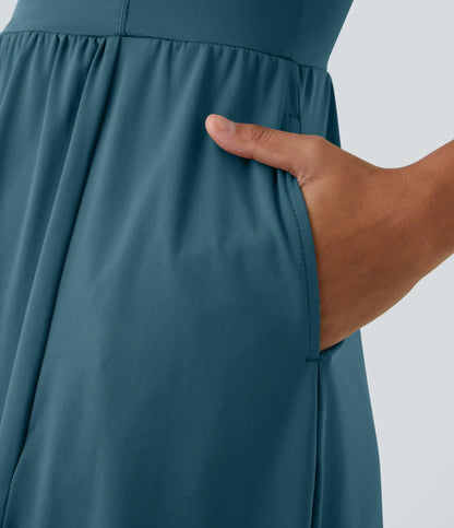 Padded Midi Casual Dress A-D Cups