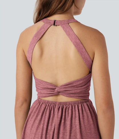 Padded 2-in-1 Romper with Pockets-Easy Peezy Edition