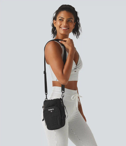 Yoga Crossbody Bag with Zipper Pocket