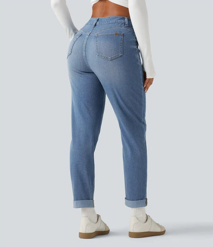 Halara Flex™ High Waisted Drawstring Casual Jeans with Pockets