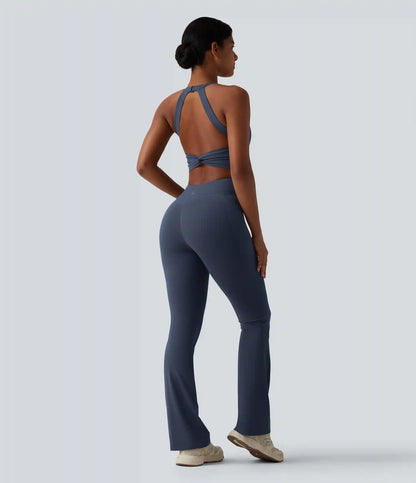 Halara UltraSculpt™ Tummy Control Bootcut Training Jumpsuit with Pockets-Easy Peezy Edition