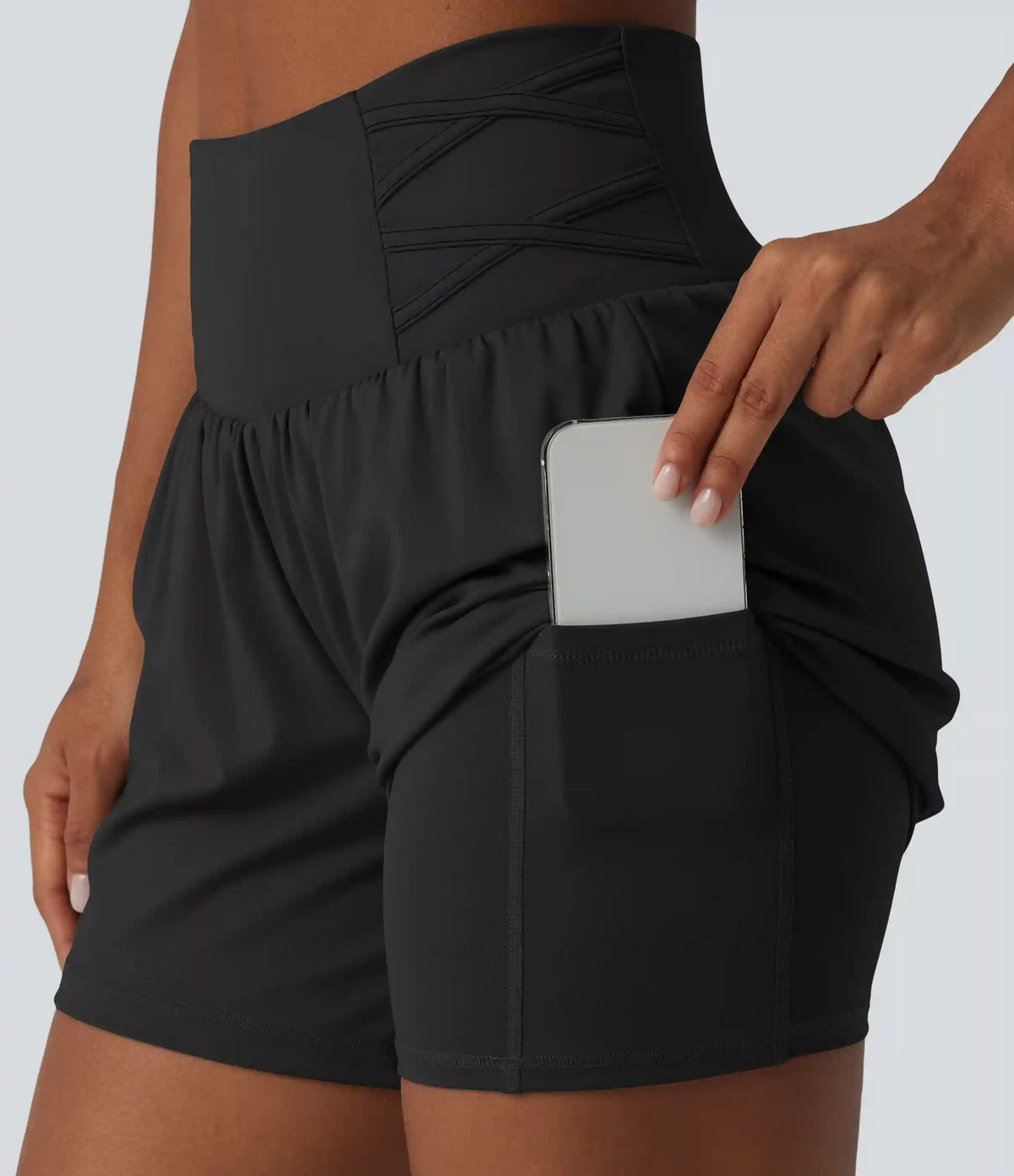 SoftlyZero™ Airy Super High Waisted 2-in-1 InstantCool Yoga Shorts 5'' with Pockets