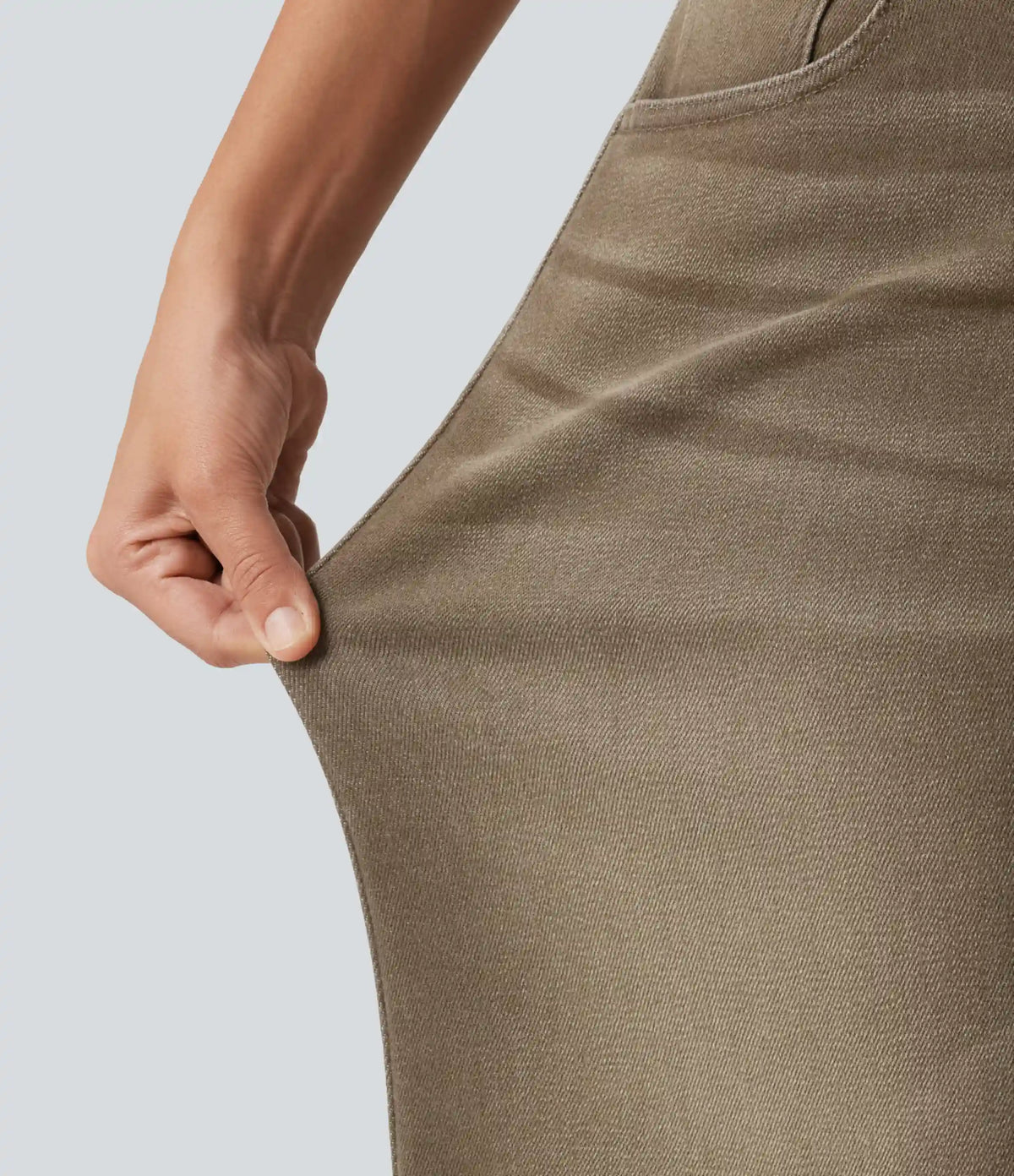Low Rise Asymmetric Wide Leg Colorful Casual Jeans with Pockets