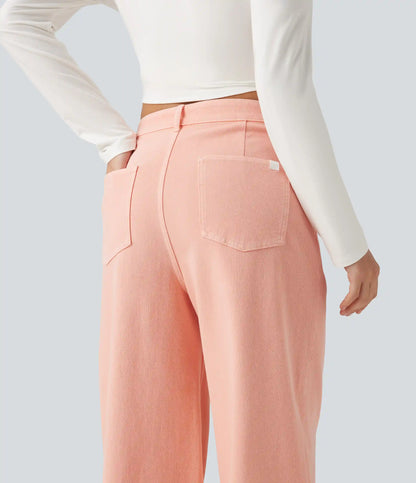 Halara Flex™ Mid Rise Wide Leg Colorful Casual Jeans with Pockets