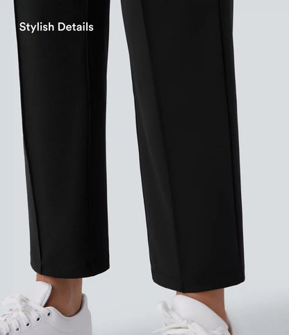 Mid High Waisted Pockets Quick Dry Golf Pants-Golf Tee-UPF40+
