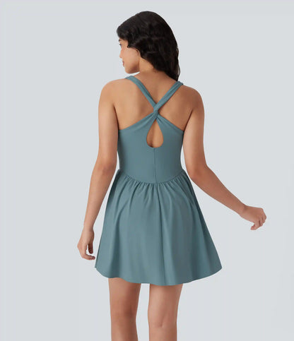 Breezeful™ Corset 2-in-1 Pocket Mini Quick Dry Flowy Pickleball Active Dress-Longer Legnth