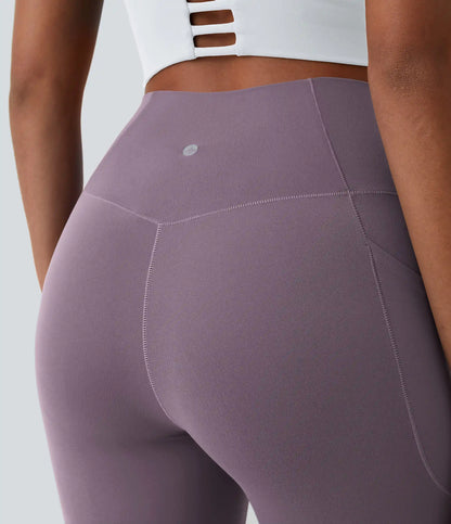 SoftlyZero™ Crossover Pocket Plain Leggings