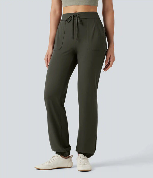DayStretch Mid Rise Drawstring Casual Joggers with Pockets