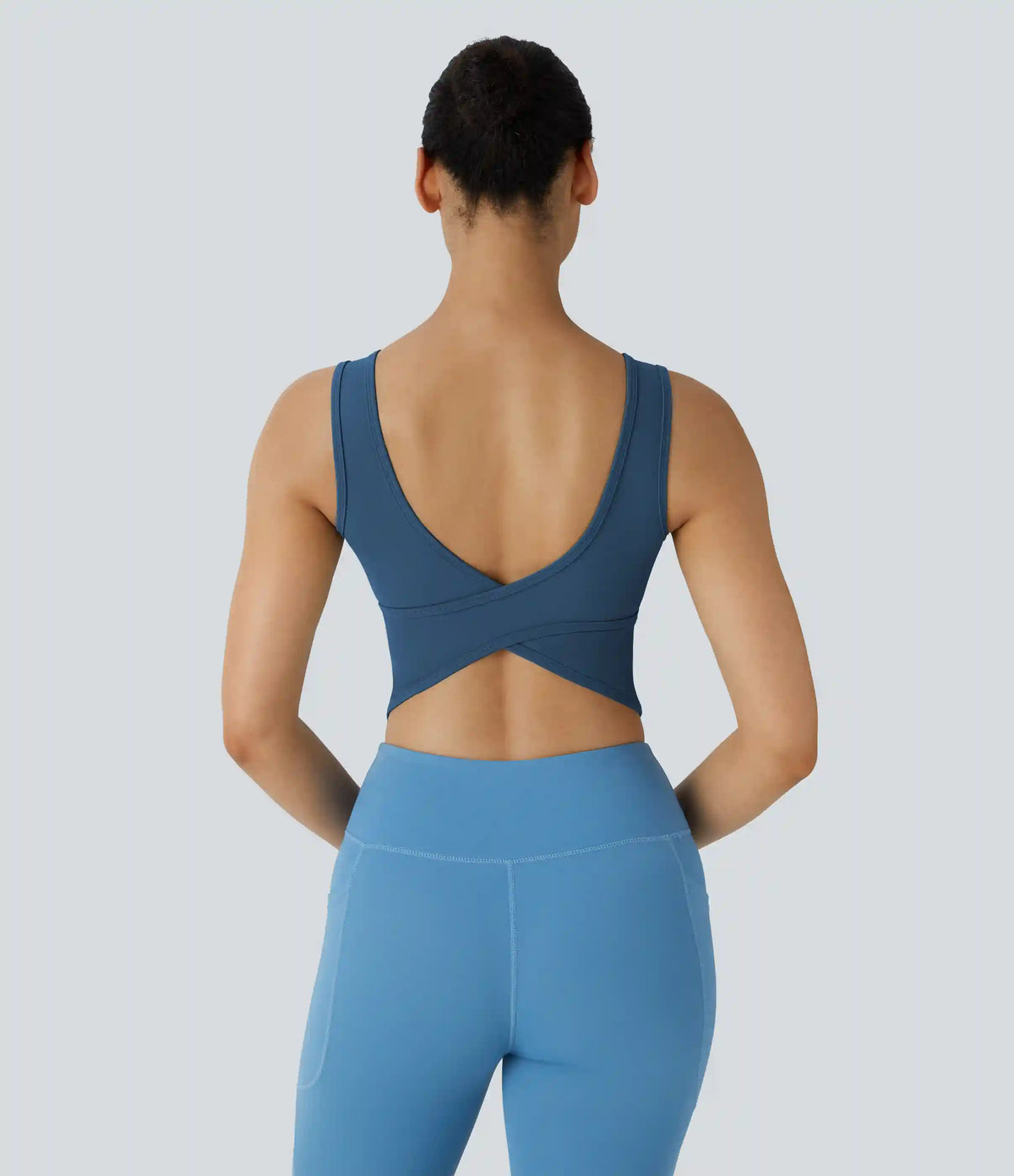 U Neck Crossover Barre Ballet Dance Tank Top A-D Cups