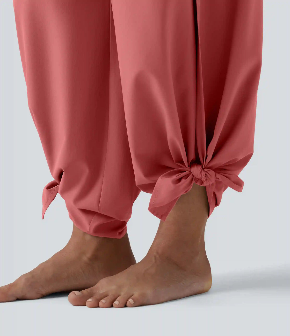 Breezeful™ High Waisted Ruched Split Quick Dry Resort Flowy Pants with Pockets