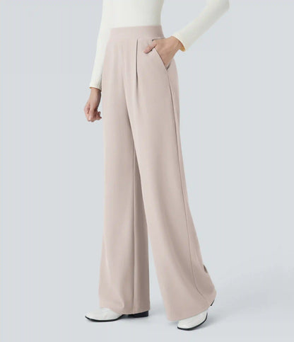 Halara Flex™ High Waisted Body Sculpt Waist-Slimming Pocket Wide Leg Micro Waffle Work Pants