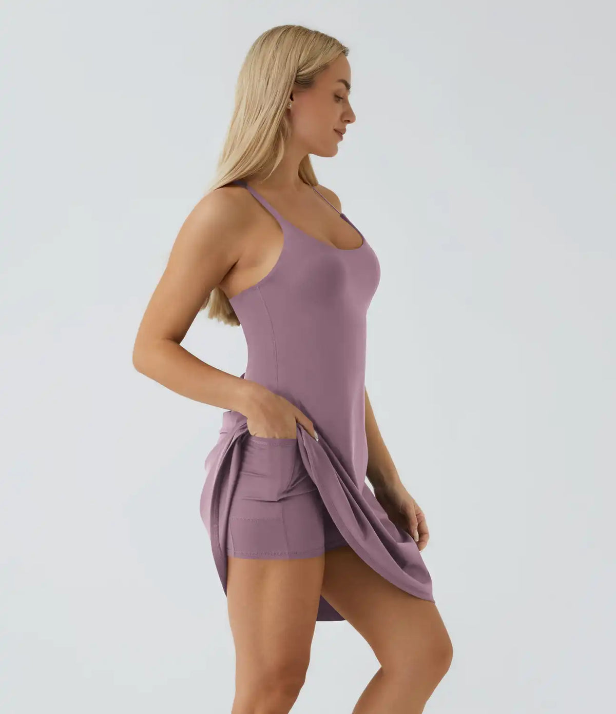 SoftlyZero™ Airy Cut Out 2-in-1 Pocket InstantCool Longer Active Dress