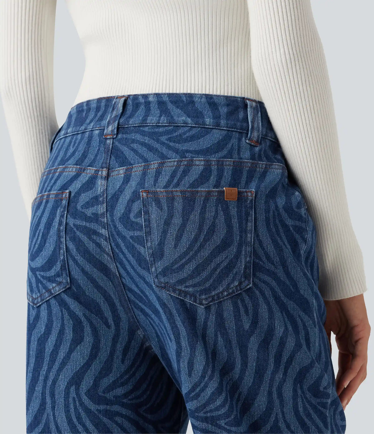 Halara Flex™ Mid Rise Casual Straight Leg Jeans with Pockets
