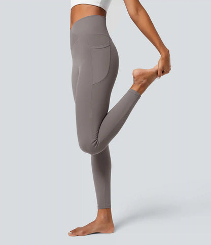 SoftlyZero™ Crossover Pocket Plain Leggings