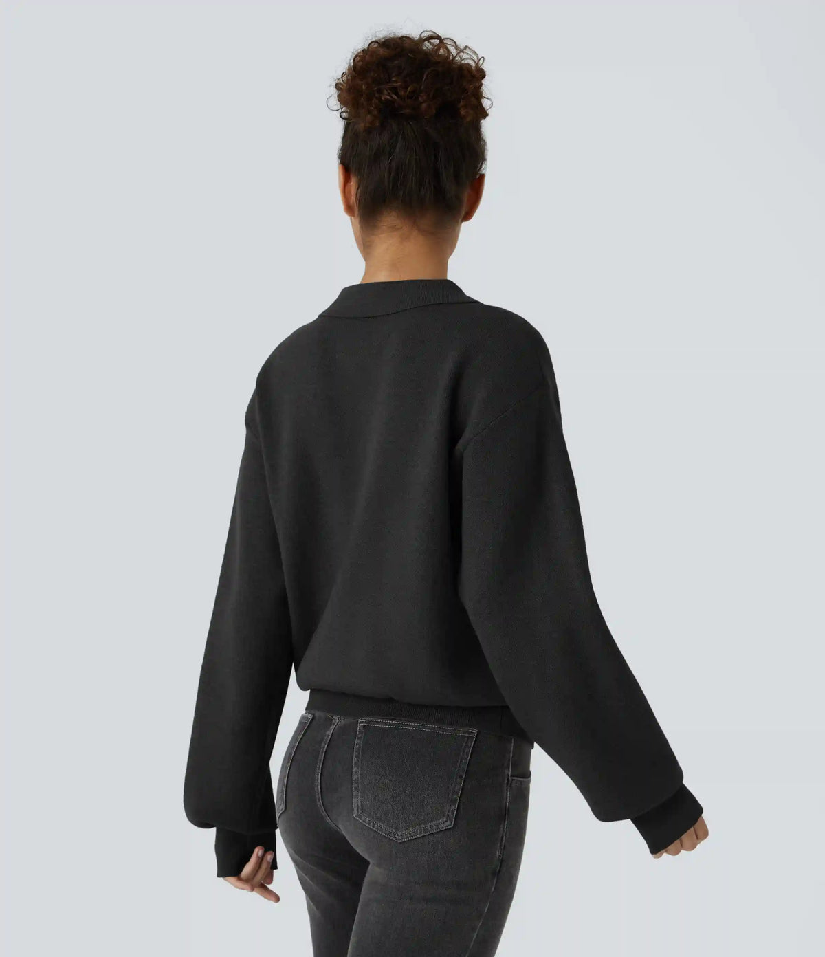 Pocket Long Sleeve Casual Sweater