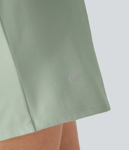 SoftlyZero™ Airy Super High Waisted 2-in-1 InstantCool Yoga Shorts 5'' with Pockets-Longer Length