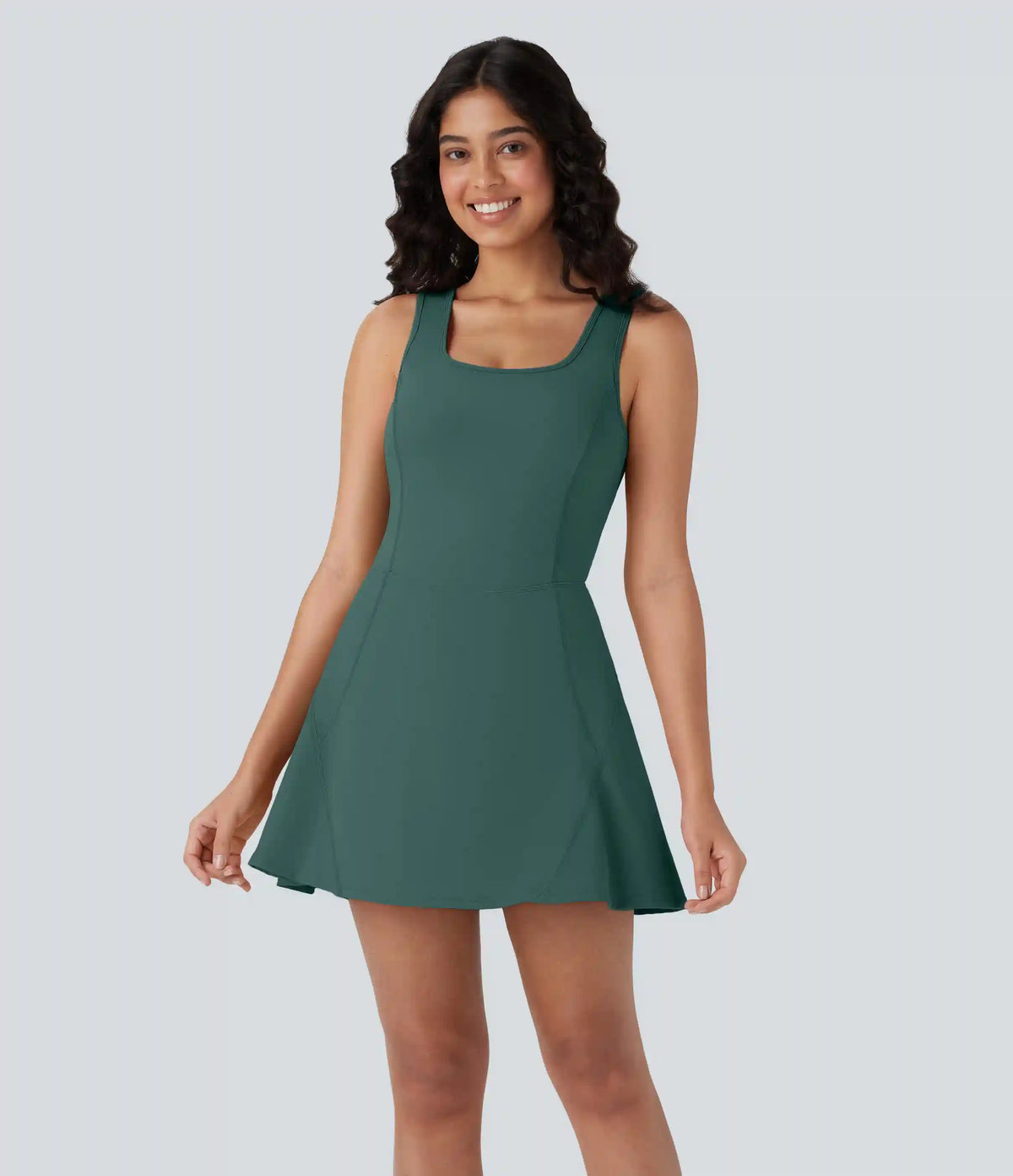 SoftlyZero™ Airy U Neck 2-in-1 Pocket Mini InstantCool Dance Active Dress