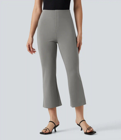 Halara Flex™ High-waisted Cropped Work Flare Pants with Pockets
