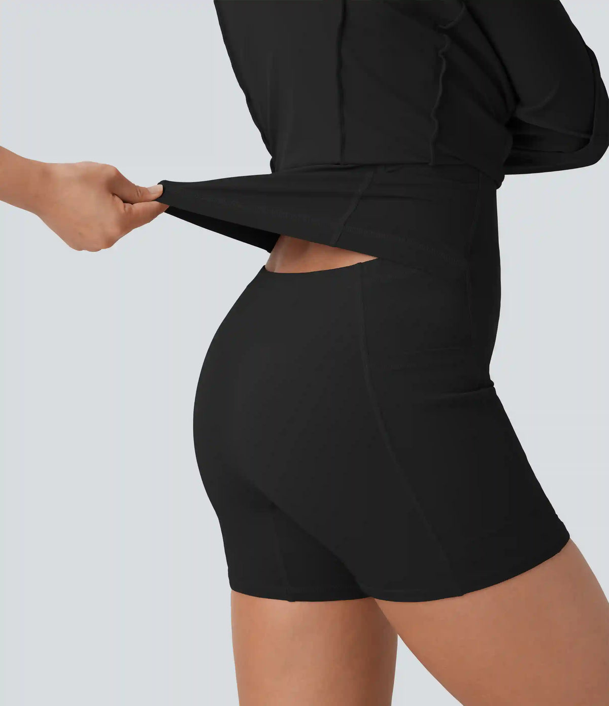 SoftlyZero™ Airy Racerback 2-in-1 Pocket InstantCool Flare Mini Dance Active Dress-Easy Peezy Edition