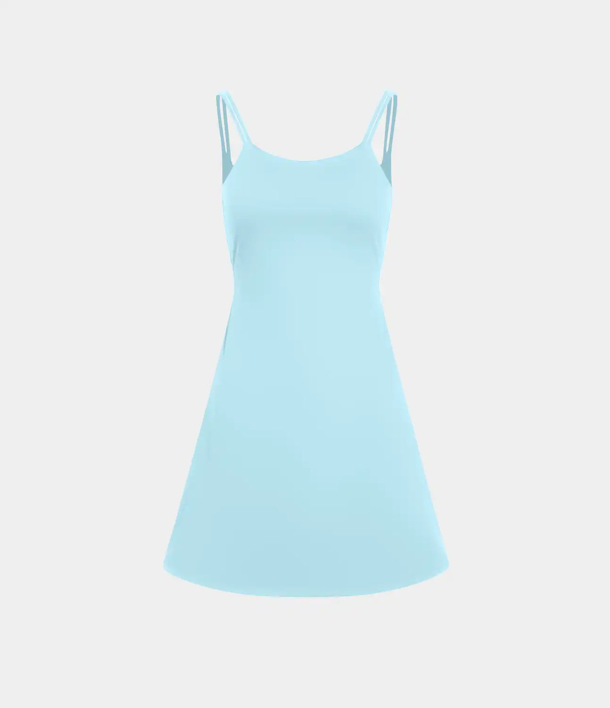 SoftlyZero™ Plush Double Straps 2-Piece Pocket Slip Dance Active Dress A-D Cups