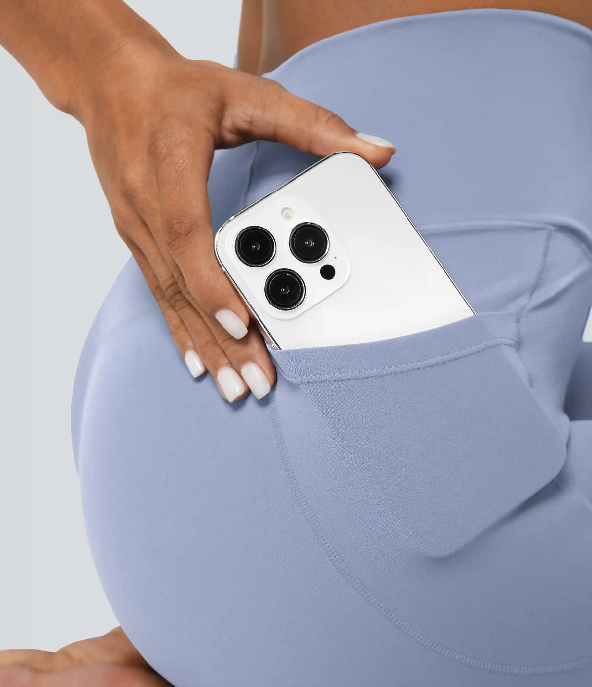 SoftlyZero™ Crossover Pocket Plain Leggings
