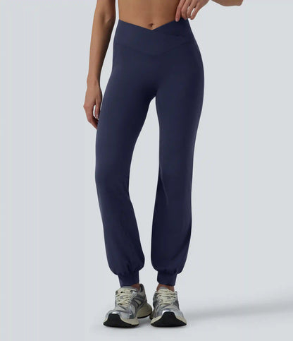 SoftlyZero™ High Waisted Crossover Dance Joggers with Pockets