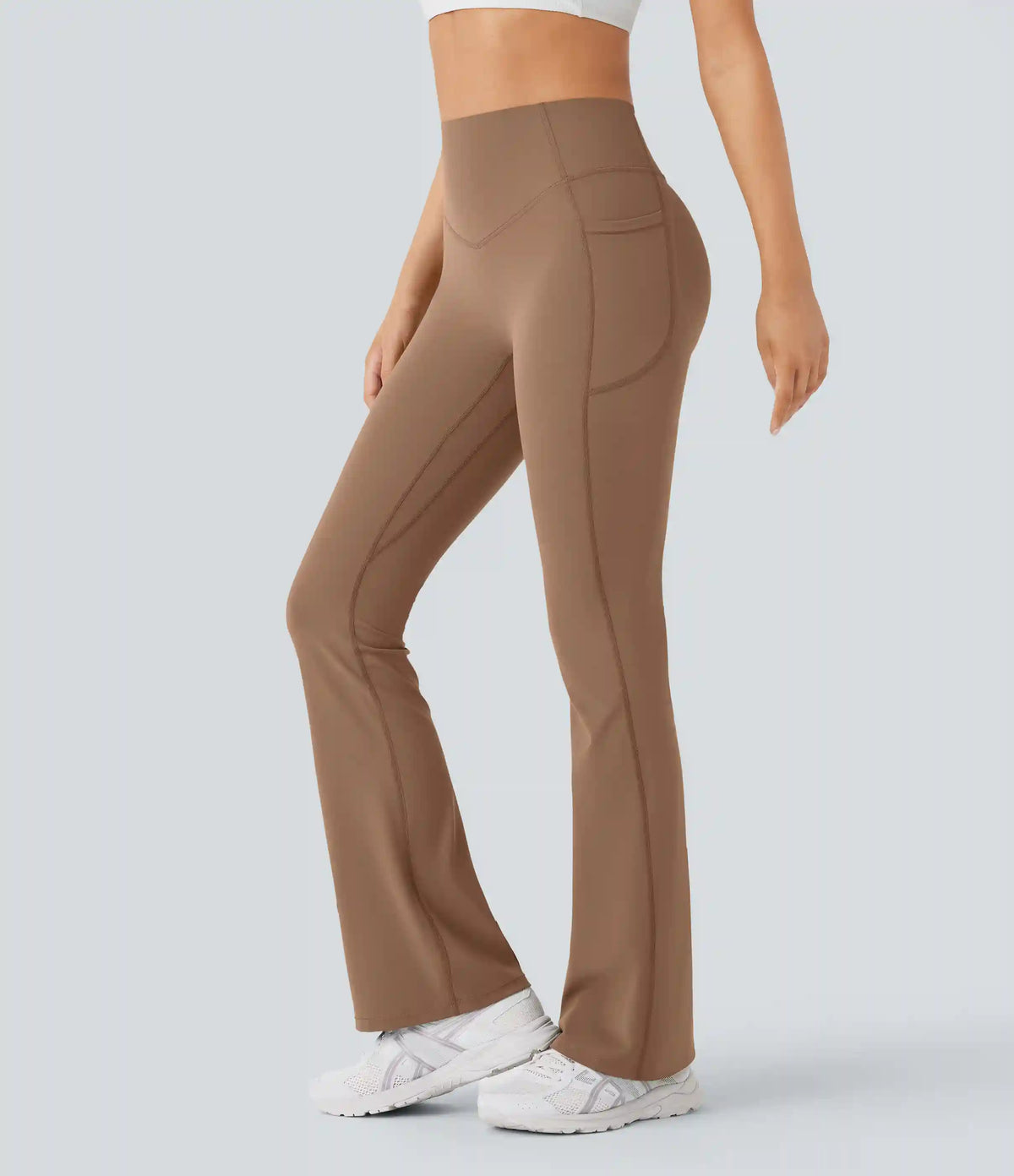 Halara UltraSculpt™ High Waisted Scrunch Butt Lifting Tummy Control Pocket Shaping Yoga Bootcut Leggings