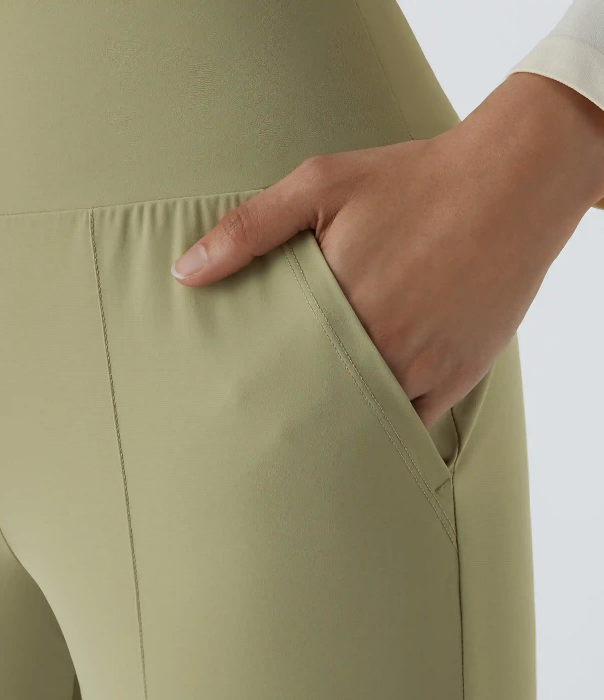High Waisted Plain Pocket Casual Joggers