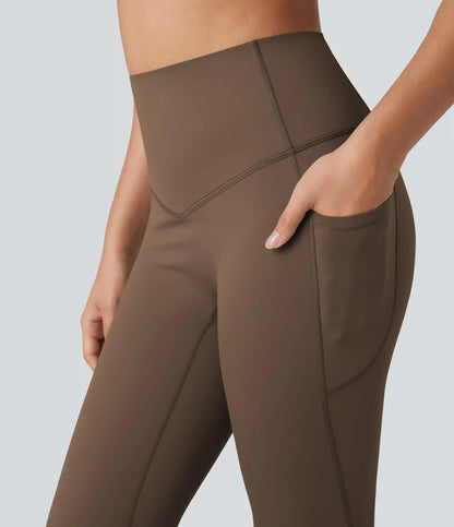 Halara Ultrasculpt™ Heat High Waisted Tummy Control Fleece Yoga Leggings with Pockets