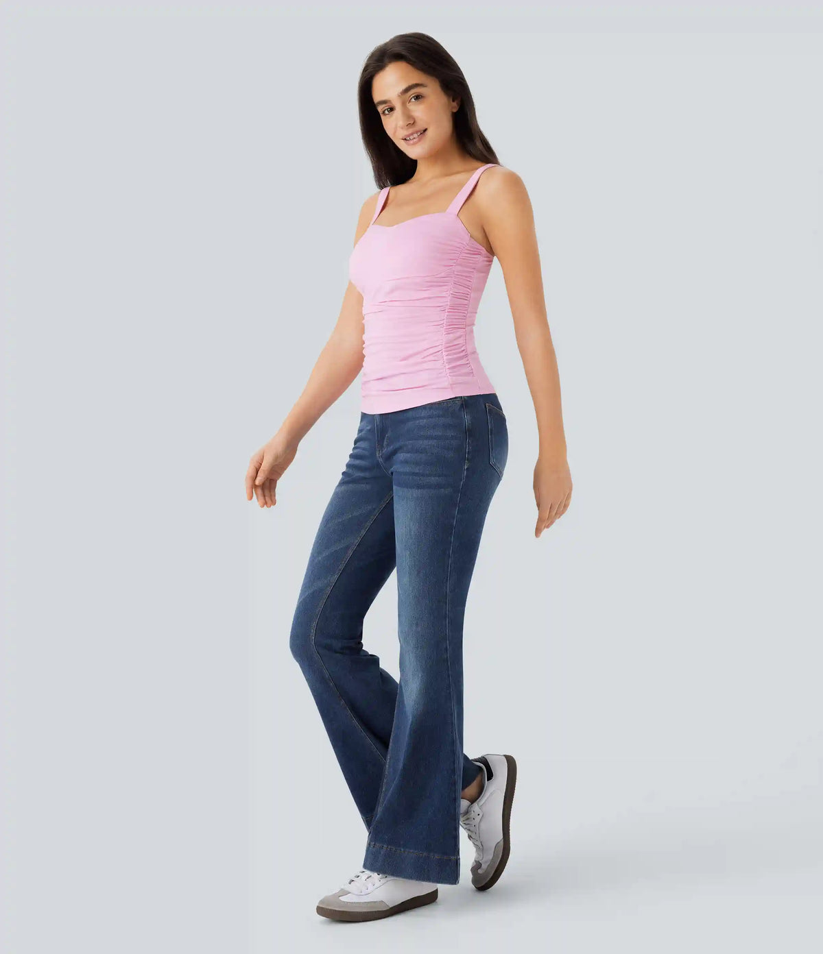 Ruched Casual Tank Top