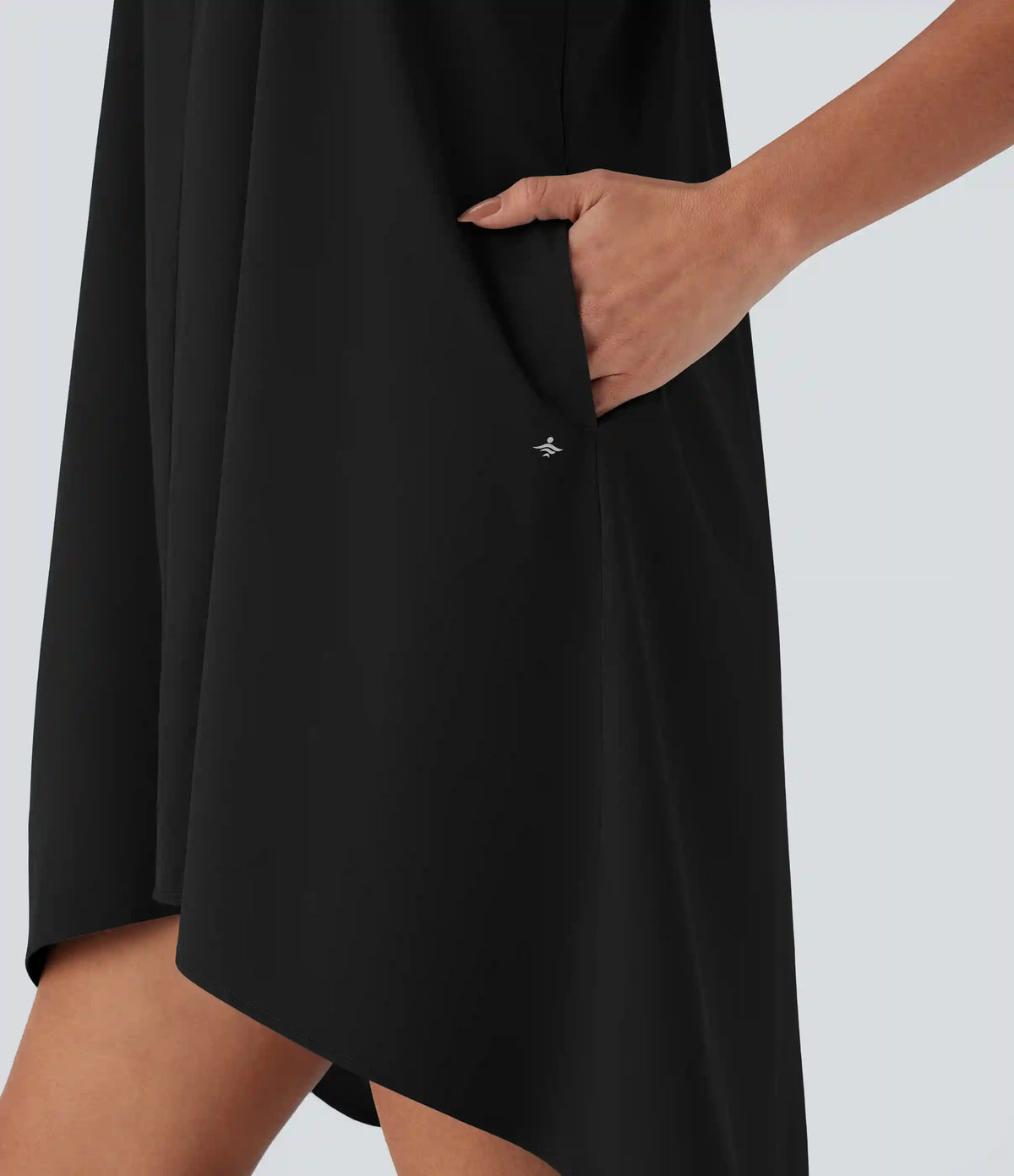 Breezeful™ RacerPocket High Low Flowy Mini Quick Dry Casual Dress