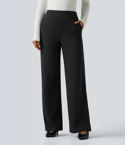 Halara Flex™ High Waisted Wide Leg Waffle Work Pants with Pockets