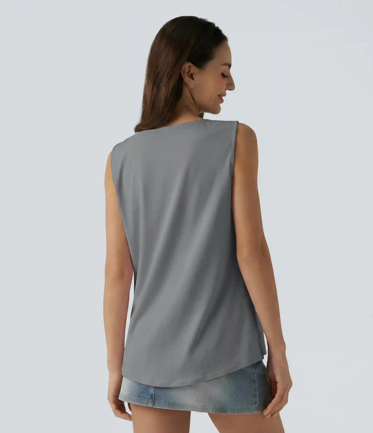 Square Neck Casual Tank Top
