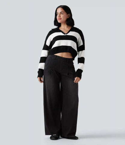 Halara Flex™ Mid Rise Wide Leg Casual Jeans with Pockets