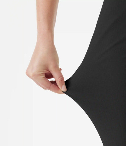 High-waisted Slim Herringbone Golf Capri Pants with Pockets
