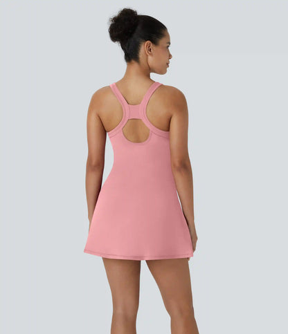 SoftlyZero™ Airy Racerback Cut Out 2-in-1 Pocket InstantCool Mini Tennis Active Dress