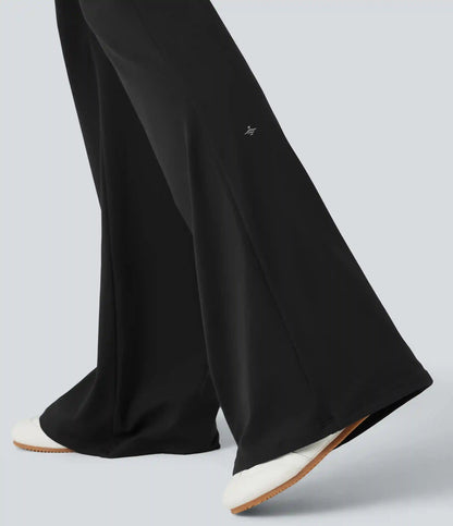 SoftlyZero™ Mid Rise Tie Front Flare Dance Leggings-UPF50+