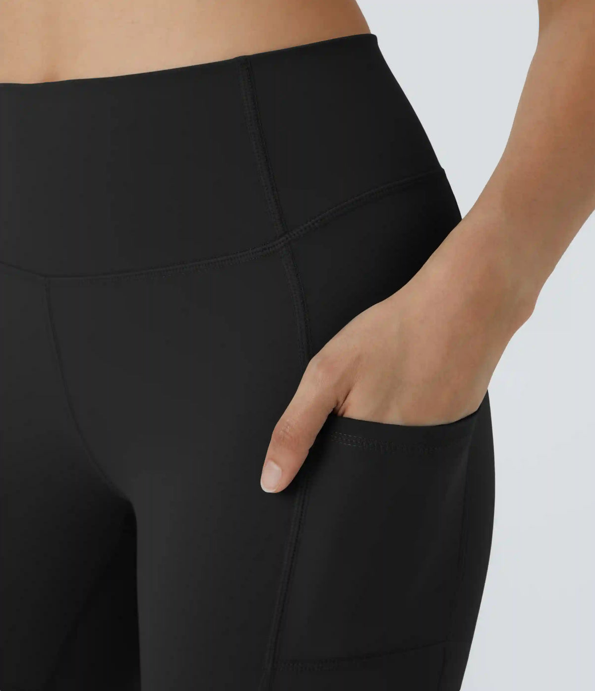 High Waisted Pocket Running Biker Shorts
