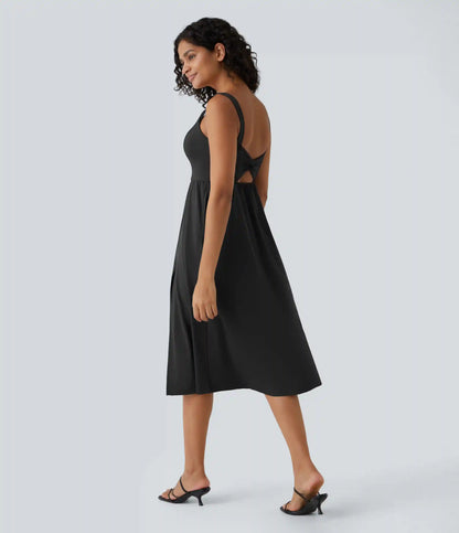 Padded Midi Casual Dress A-D Cups