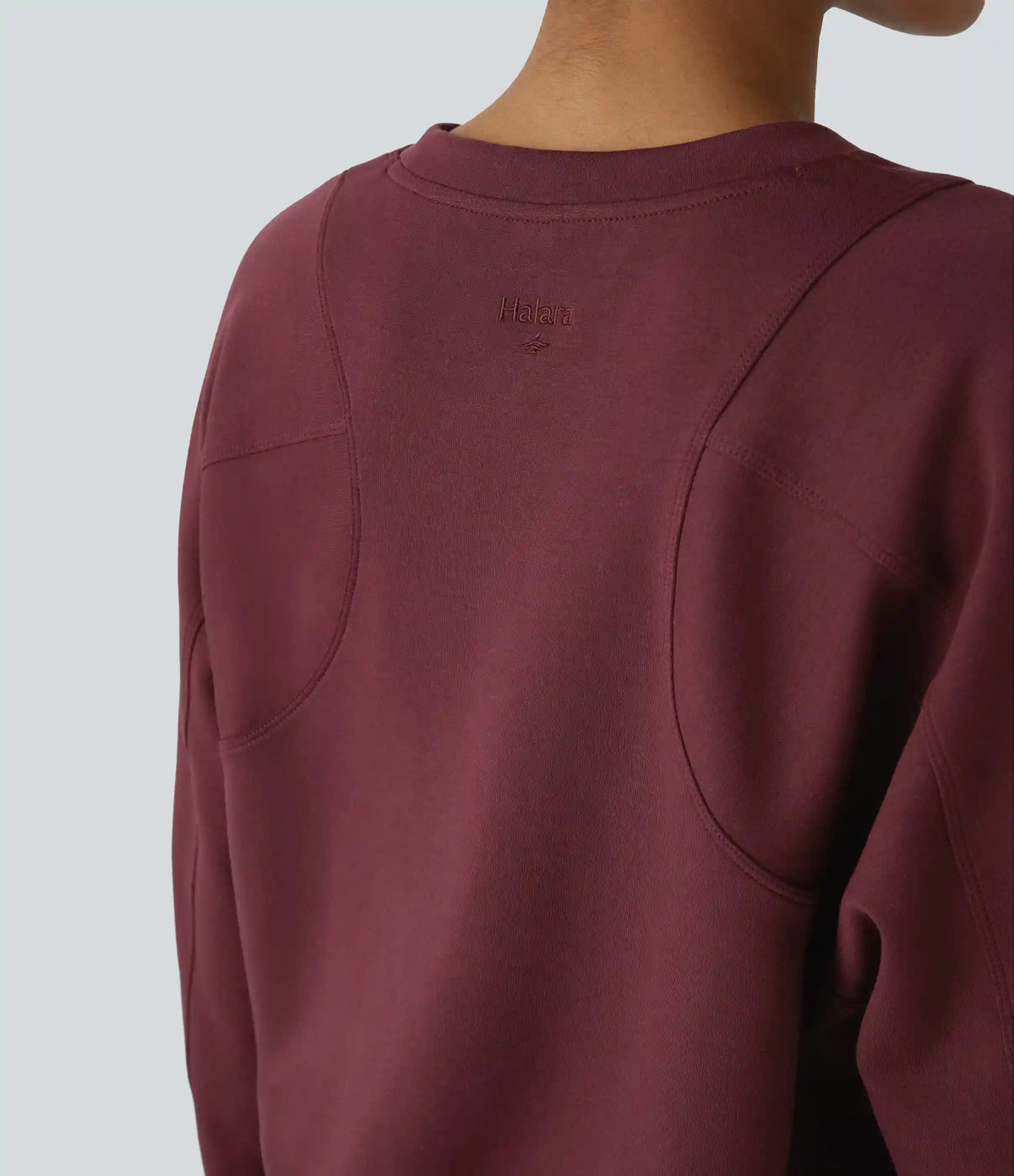 SpacerTek™ Round Neck Raglan Sleeve Solid Casual Sweatshirt