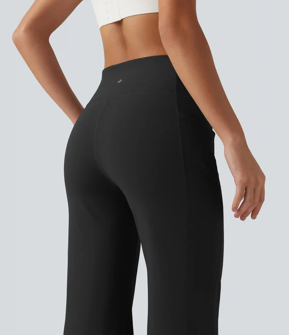 Halara Flex™ DayStretch High Waisted Tummy Control Gathered Hem Yoga Pants with Pockets