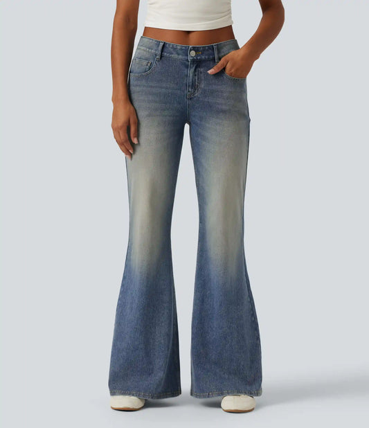 Halara Flex™ Low Rise Flare Casual Jeans with Pockets