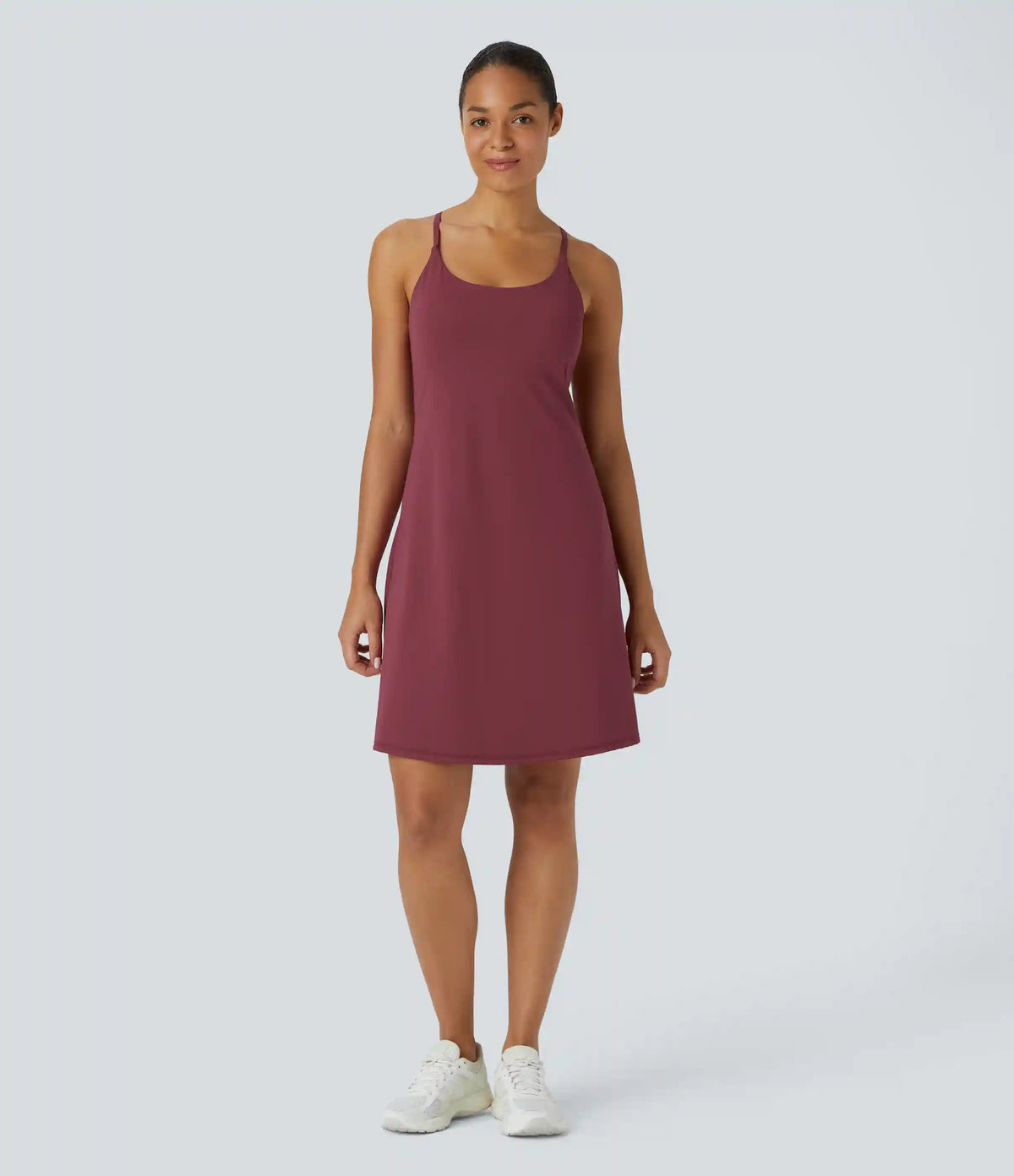 SoftlyZero™ Airy Cut Out 2-in-1 Pocket InstantCool Longer Active Dress-Easy Peezy Edition