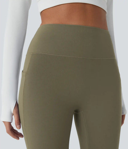 SoftlyZero™ Plush Thermal High Waisted Pocket Skinny 7/8 Yoga Leggings