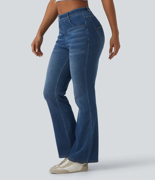 Halara Flex™ Mid Rise Casual Bootcut Jeans with Pockets