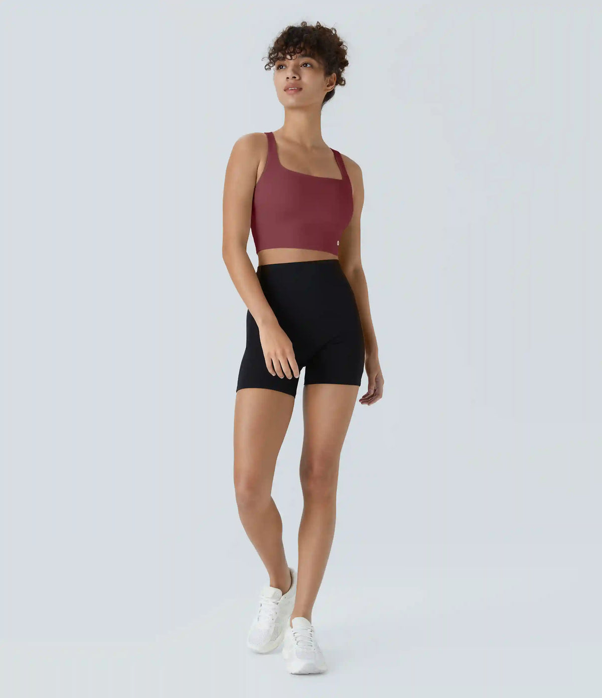 SoftlyZero™ Airy Square Neck Backless Crisscross Cropped InstantCool Yoga Tank Top