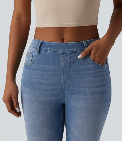Halara Flex™ Curvy Mid Rise Skinny Casual Jeans with Pockets