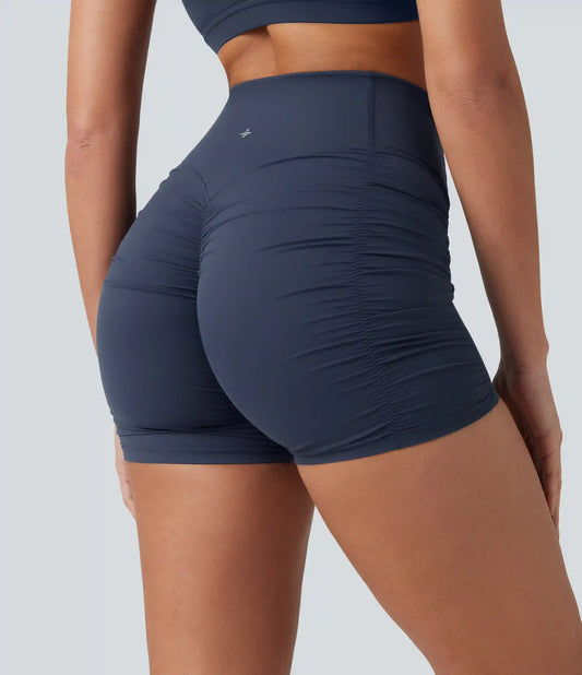 Halara Ultrasculpt™ High Waisted Ruched Scrunch Yoga Biker Shorts 5''