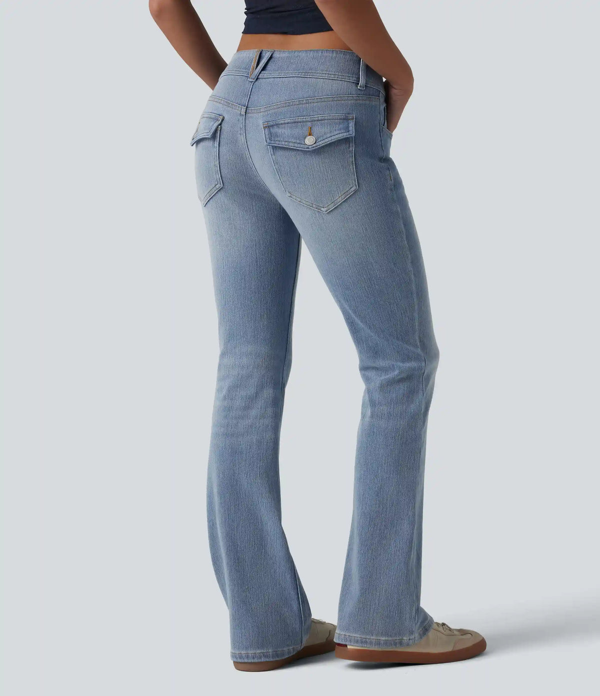 Halara Flex™ Low Rise Casual Bootcut Jeans with Pockets